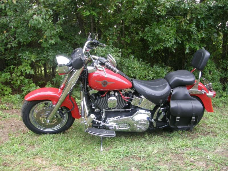 2002 harley-davidson fatboy (red)