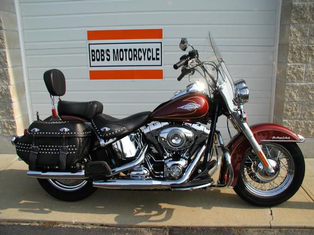 2009 HARLEY DAVIDSON HERITAGE CLASSIC FLSTC, Red, 12,440 Miles, Fully Serviced