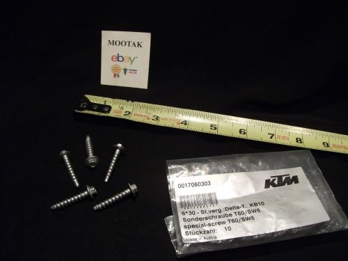 Husaberg KTM NOS New Genuine screw bolt lot of 5 T60 6x30  0017060303, US $4.80, image 1