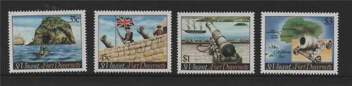 St Vincent 1984 Fort Duvernette SG 760/3 MNH