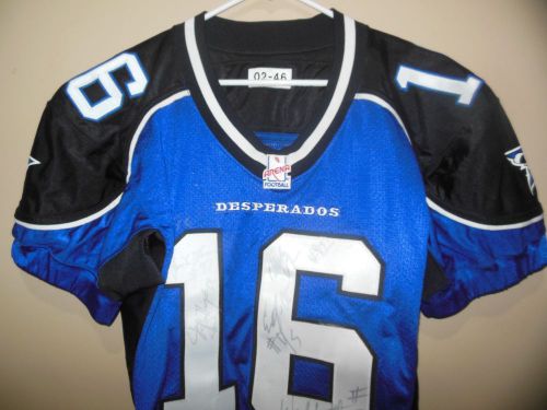 2002 dallas desperados game used arena  football jersey