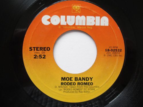 MOE BANDY  RODEO ROMEO / THERE'S NOTHING MORE DESPERATE THAN AN OLD DESPERADO, US $, image 3