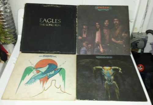 4 lp eagles vinyl record lot mint desperado, on the border, long run look