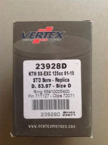 Vertex Piston Kit KTM SX EXC125 01-15,HUSABERG TE125 12-14 23928D
