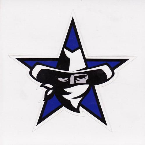One - dallas cowboys - desperados - window or bumper sticker mint - high quality