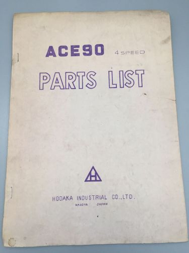 Hodaka Ace 90 mid 1960&#039;s Parts Manual original OEM Vintage Part , Used Item