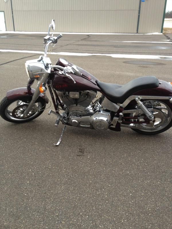 Titan Motorcycle, Like Harley Davidson Fatboy, S&S Motor, Chrome