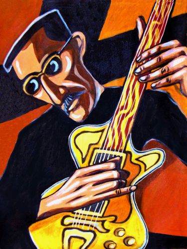 Pat martino print poster jazz rivera custom guitar alone together cd desperado
