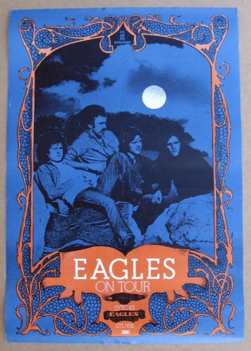 The eagles on tour 1973 uk org promo poster desperado frey henley leadon meisner