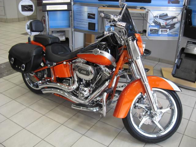 2010 harley davidson orange screaming eagle soft tail softtail convertable hot!