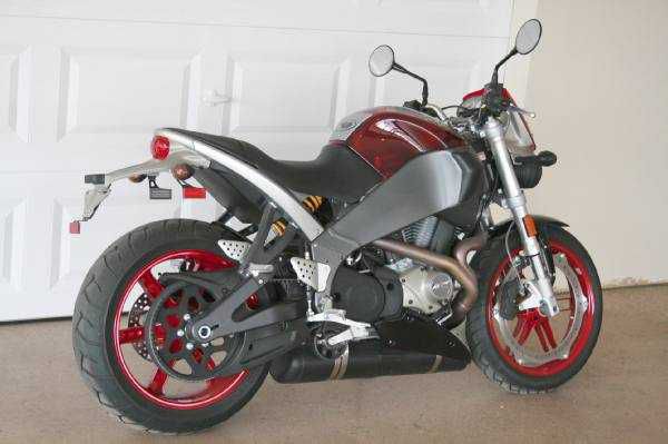 2007 buell lightning xb12s 1203cc cherry bomb translucid