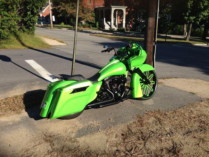 2011 harley davidson road glide custom fltrx fully customized big wheel bagger!!