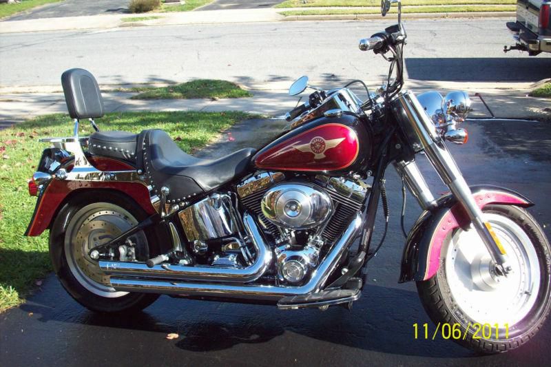 2005 harley davidson 15th. anniversary flstf fat boy ~ low miles!