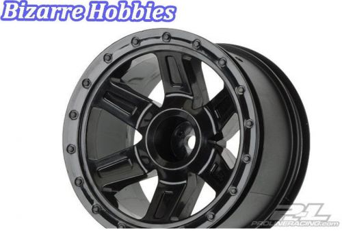 Pro-line  desperado 2.2 inch black fr/re wheels 1/16 e-revo pro2737-03