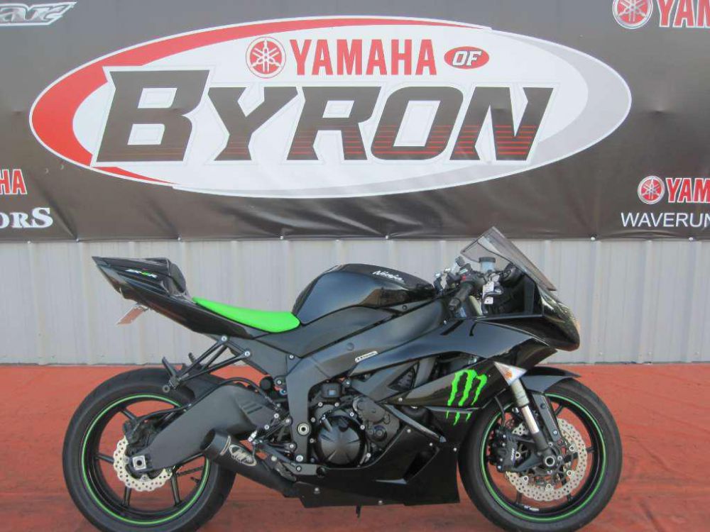 2009 kawasaki ninja zx-6r monster energy  sportbike 