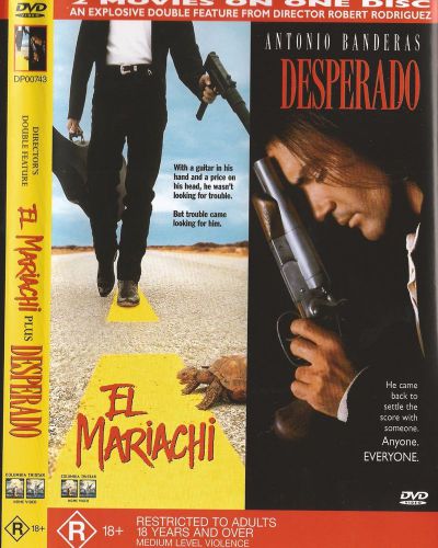 El mariachi &amp; desperado - 2 sided dvd -