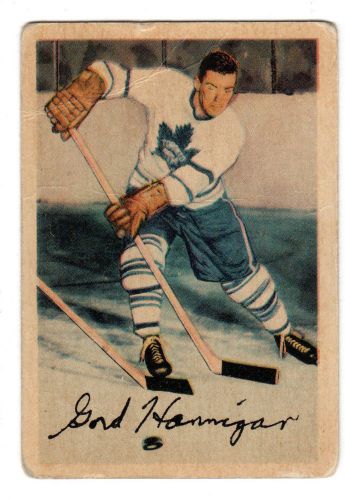1X GORDIE HANNIGAN 1953 54 Parkhurst #3 VG Toronto Maple Leafs