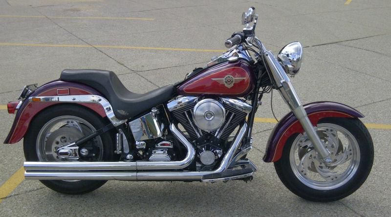 Beautiful Classic 1996 Harley Davidson Fatboy - Maroon and purple 17,160 miles, US $7,995.00, image 4