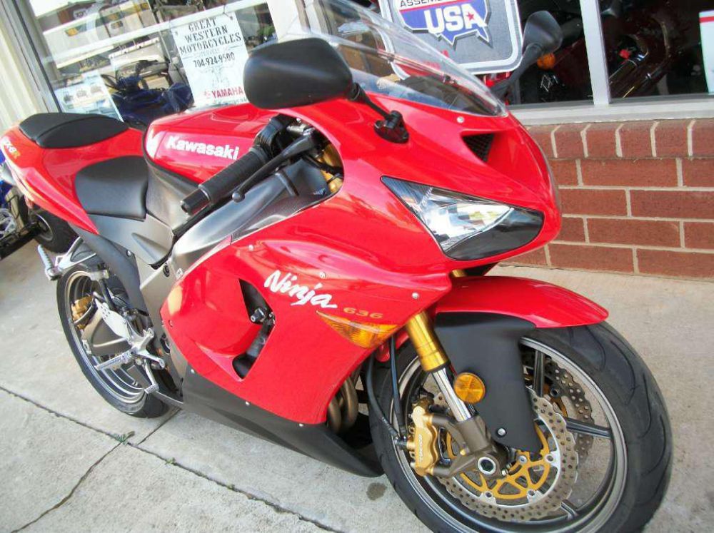 2005 kawasaki ninja zx-6r  sportbike 