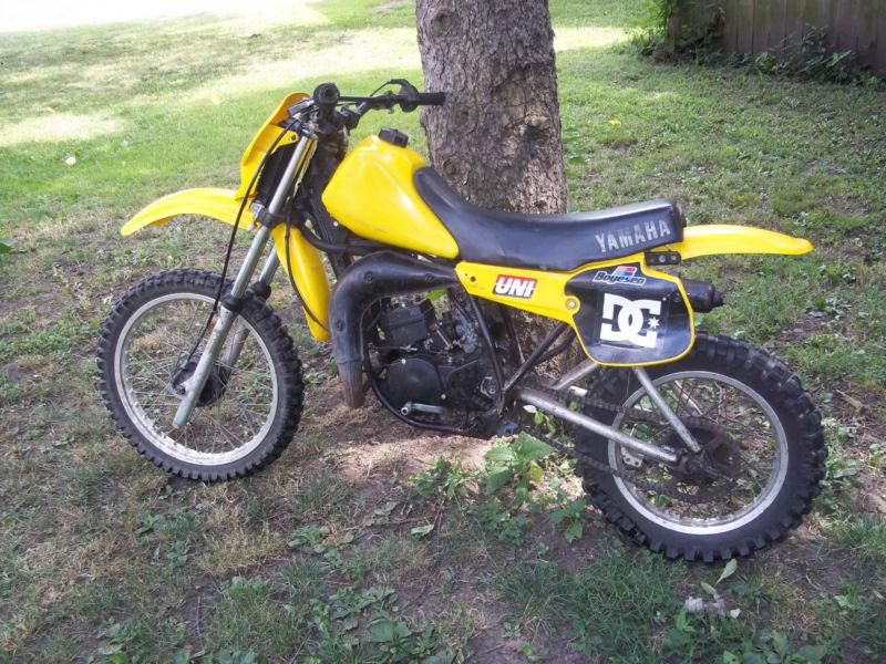 1982 yamaha yz80 yellow 2 stroke