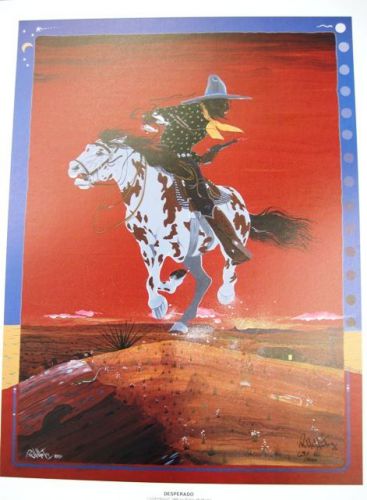 Robby mcmurtry &#039;desperado&#039; native art, western art