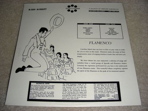 " FLAMENCO! ":     Los Desperados:     Spin-O-Rama # M 3089 ~ 1961:     NM-!!!, US $5.85, image 4