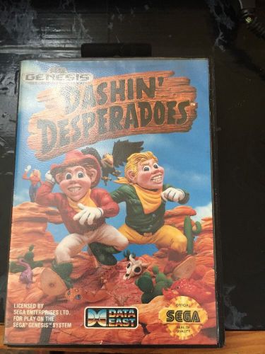 Dashin Desperados Sega Genesis Complete Fast Free Shipping!