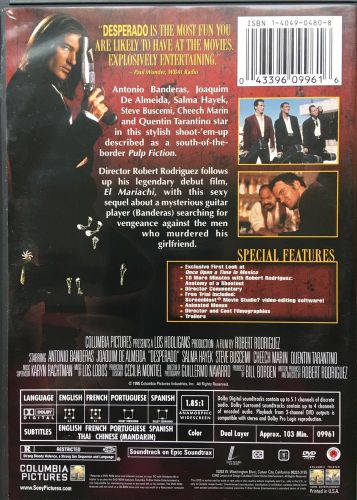 Desperado Special Edition DVD - Antonio Banderas, Salma Hayek, US $4.99, image 3