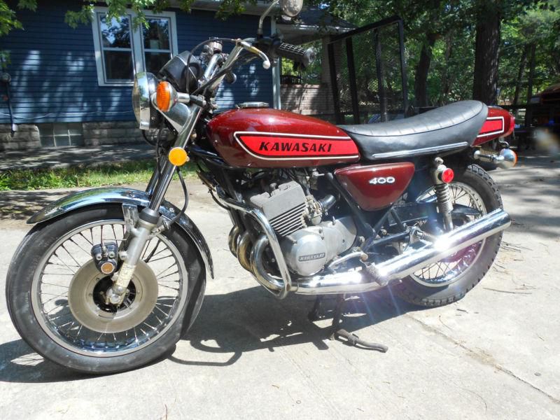 Kawasaki S3 400cc 1975 Motorcycle Two Stroke Triple Cylinder Original Condition