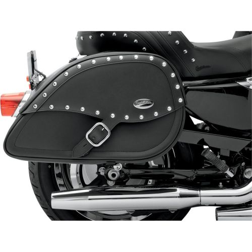 Saddlemen Desperado Teardrop Motorcycle Saddlebag w/ Shock Cutaway Harley Metric