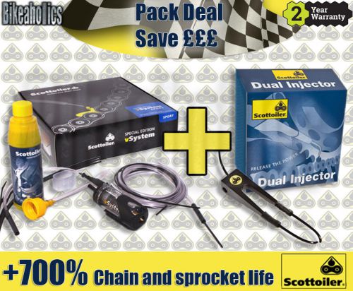 Scottoiler pack - Sport kit & Dual Injector- Husaberg TE 300 2T - 2014, US $, image 1