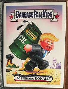 2016 GPK Disg-Race to the White House Card #3 Desperado Donald - Limited, US $14.99, image 2