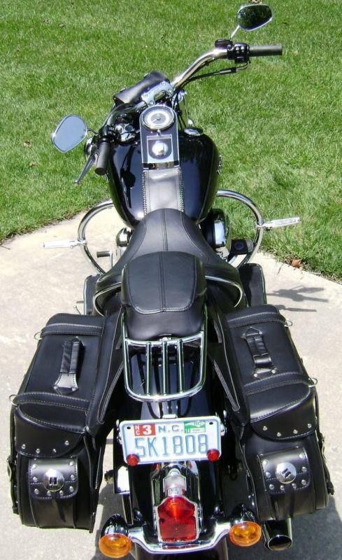 2011 Harley Davidson Softail FLSTN Cruiser 4400 mi. Black/Chrome, US $14,499.00, image 3