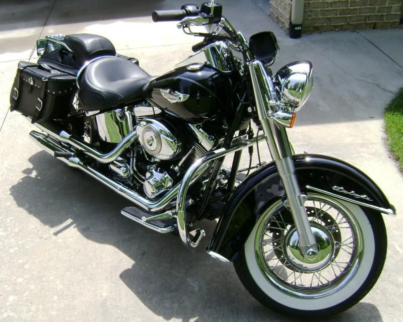 2011 Harley Davidson Softail FLSTN Cruiser 4400 mi. Black/Chrome, US $14,499.00, image 5