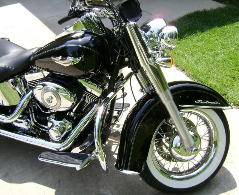 2011 Harley Davidson Softail FLSTN Cruiser 4400 mi. Black/Chrome, US $14,499.00, image 8