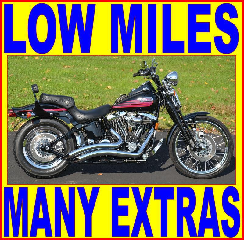1996 EVO HARLEY DAVIDSON SPRINGER SOFTAIL BADBOY BAD BOY FXSTSB MANY EXTRAS 3K!!