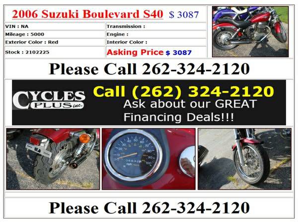 2006 Suzuki Boulevard S40 Red