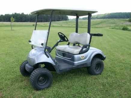 Used 2007 Yamaha Lifted Golf Cart Drive, with 20 inch Tires for sale.