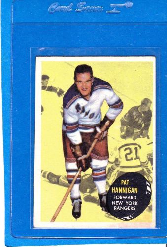 1961-62 topps hockey card#58 pat hannigan (new york rangers)  ex+
