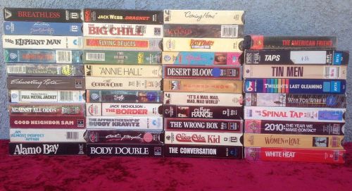 Lot of 42 rare betamax beta movies video tapes many rare titles