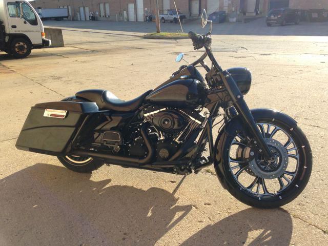 2012 Black Harley-Davidson Road King Custom Bagger - 23