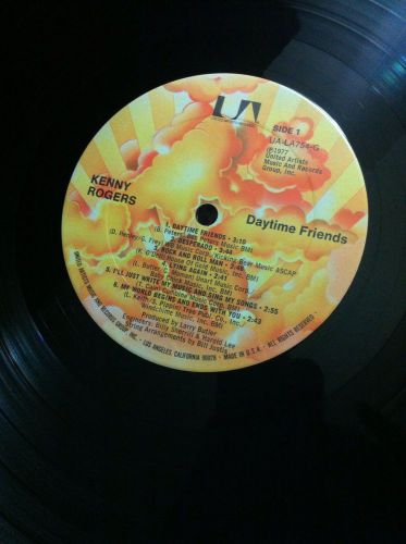 KENNY ROGERS Daytime Friends 1977 UALA754G Vinyl LP 12 Inch UAMARG Desperado USA, US $19.99, image 7
