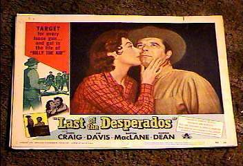 Last of the desperados &#039;56 lobby card #3 vintage western