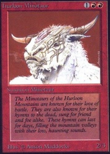 Hurloon minotaur x1 (beta) mtg (nm) *ccghouse* magic