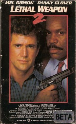 Lethal Weapon 2 (1989 BETA/Betamax) Mel Gibson, Danny Glover