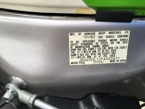 1993 Kawasaki Ninja, US $4,200.00, image 19