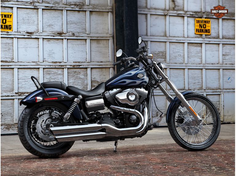 2013 Harley-Davidson Dyna Wide Glide FXDWG - Midnight Pearl w/ Flames 