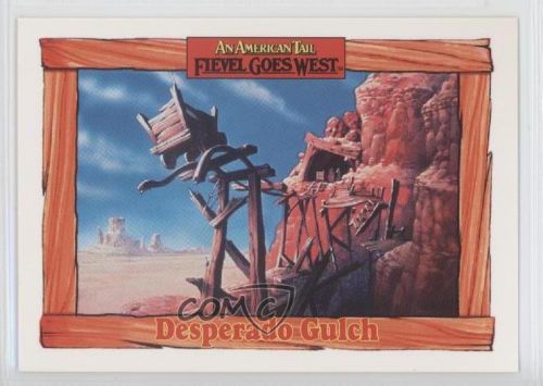 1991 impel an american tail: fievel goes west #85 desperado gulch card 0b6