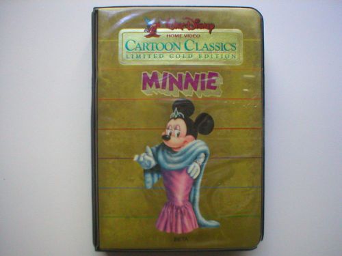 Minnie (beta/betamax 1984 limited gold edition) disney, children&#039;s &amp; family