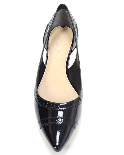 RETAIL $198 Via Spiga Women's Black Desperado Patent Low Heel Pumps Size 8.5M, US $160, image 5